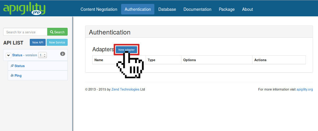 Authentication settings